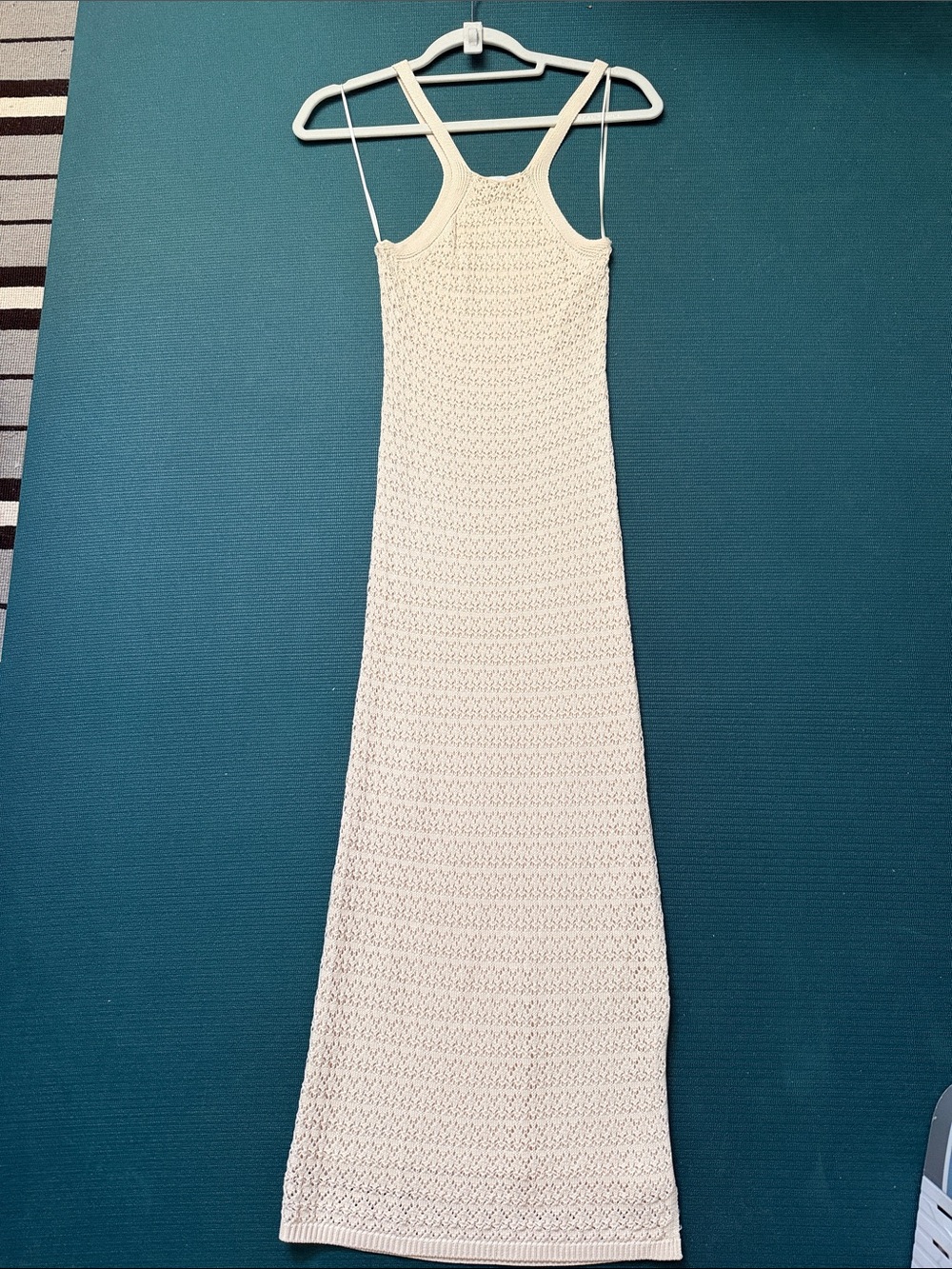 Sleeveless Knit Maxi Dress in Cream